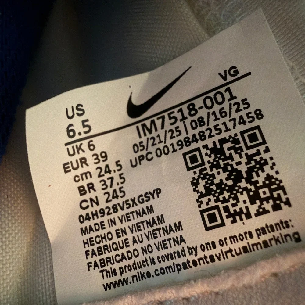 Nike Legend 10 Academy Soccer Cleats Womens 8 Vast Grey Racer Blue NEW